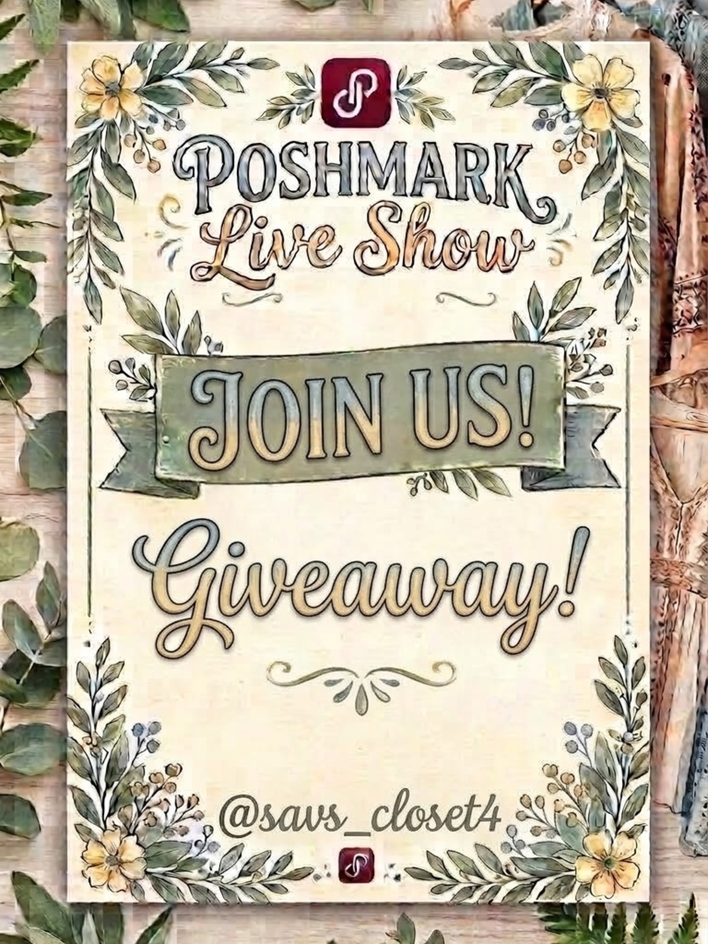 Sav's Live Show Giveaway!